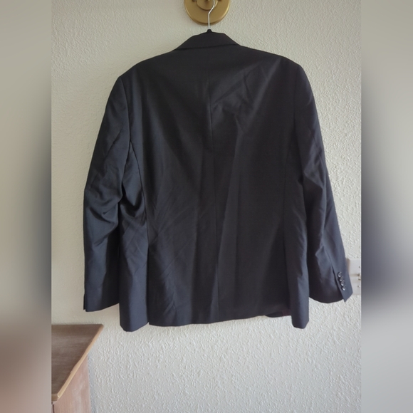 Jack Victor Super 100's  Napoli Black 100% Wool Blazer Sport Coat Jacket 42R - Picture 8 of 8